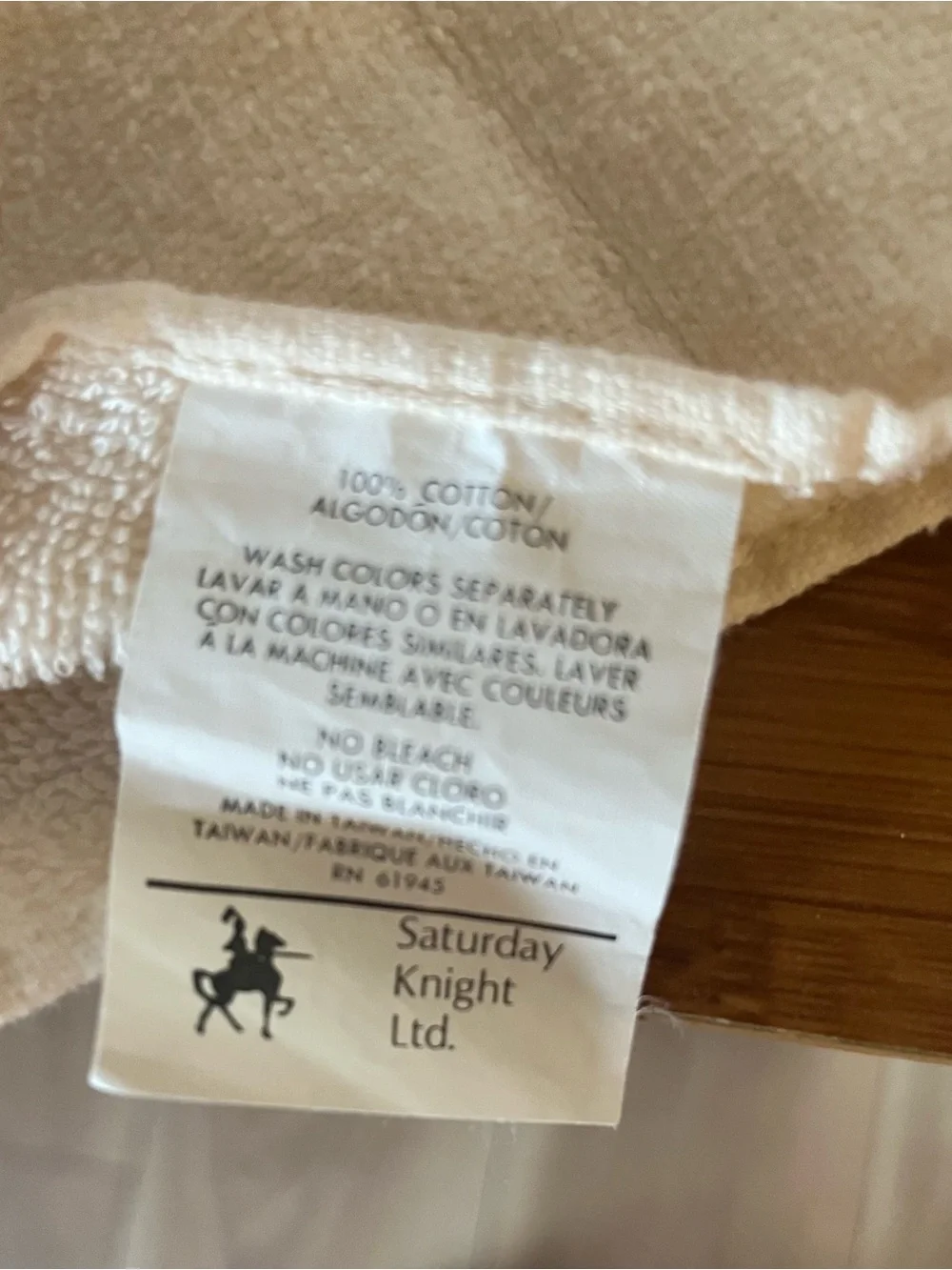 Embroidered Angel Wing Hand Towels - Cream with Gold Accent